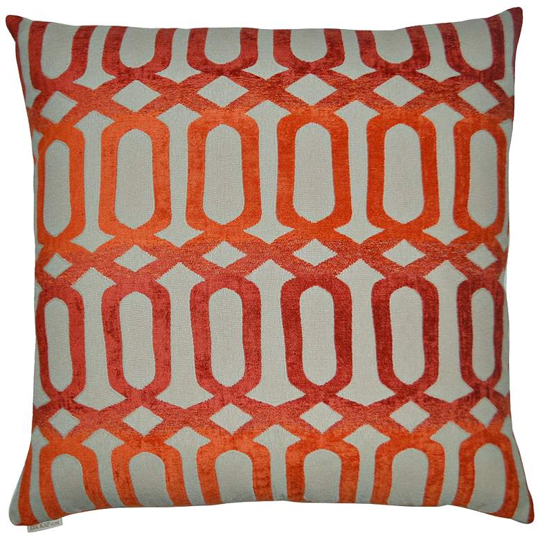 Image 1 Nakita Orange 24 inch Square Decorative Throw Pillow
