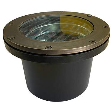 Nakken Bronze Flat Face LED Landscape In-Ground Well Light