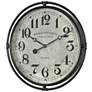Nakul 30" Round Rustic Industrial Wall Clock by Uttermost