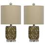 1_Nala 19"H Antique Gold and Cream Accent Table Lamps Set of 2