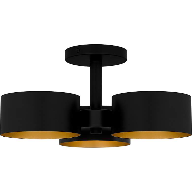 Image 3 Nala 3-Light Matte Black Semi-Flush Mount more views