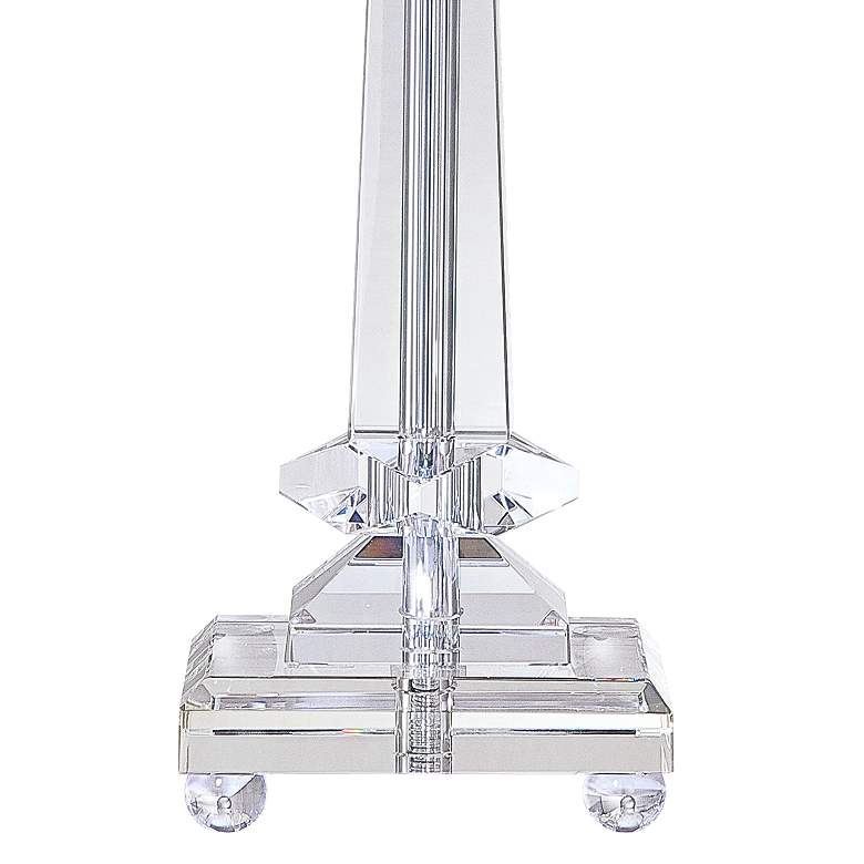 Image 4 Nala Tapered Crystal Column Table Lamp with Tabletop Dimmer more views