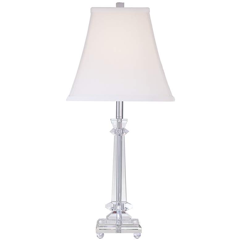 Image 5 Nala Tapered Crystal Column Table Lamp with Tabletop Dimmer more views