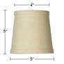 Nallad Herbal Linen Lamp Shades 4x5x5x5 (Clip-On) Set of 4