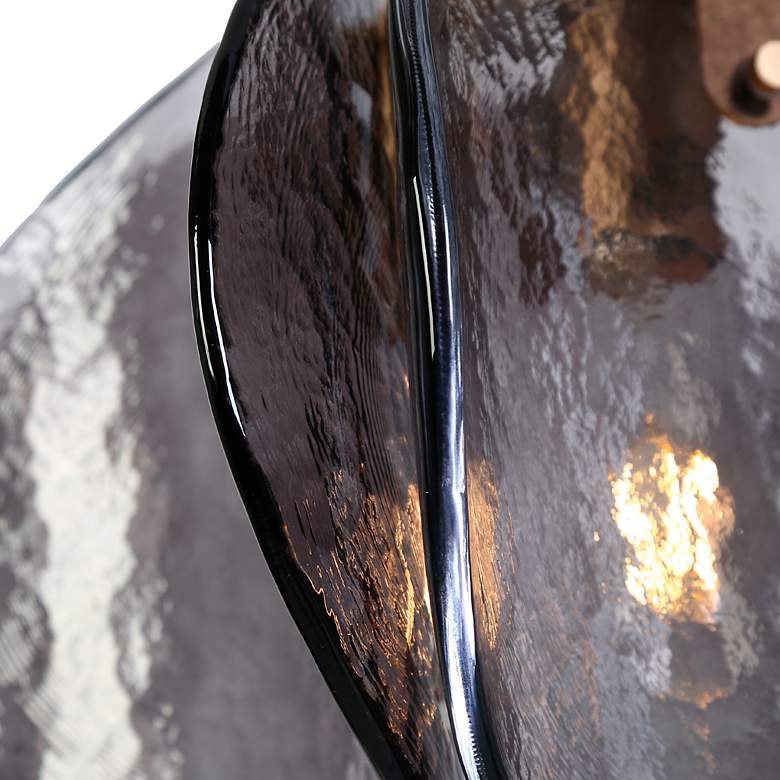 Image 4 Nalyri 11.8" Wide Smoky 1-Light Glass Pendant Light more views