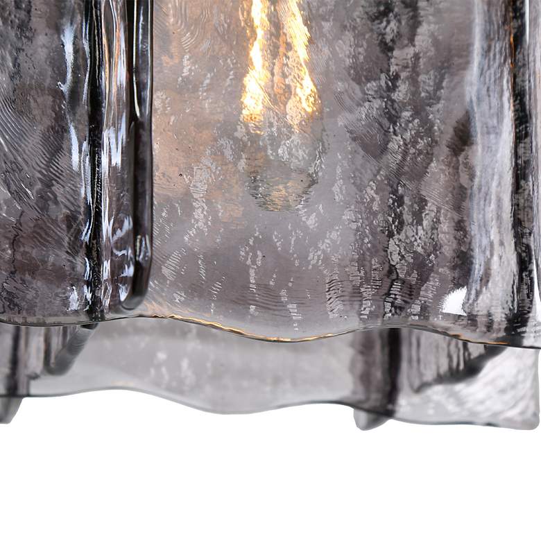 Image 5 Nalyri 11.8" Wide Smoky 1-Light Square Pendant Light more views