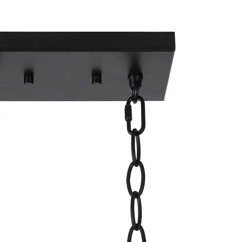 Image 6 Nalyri 24 3/4"W Brass Black 3-Light Island Linear Pendant more views
