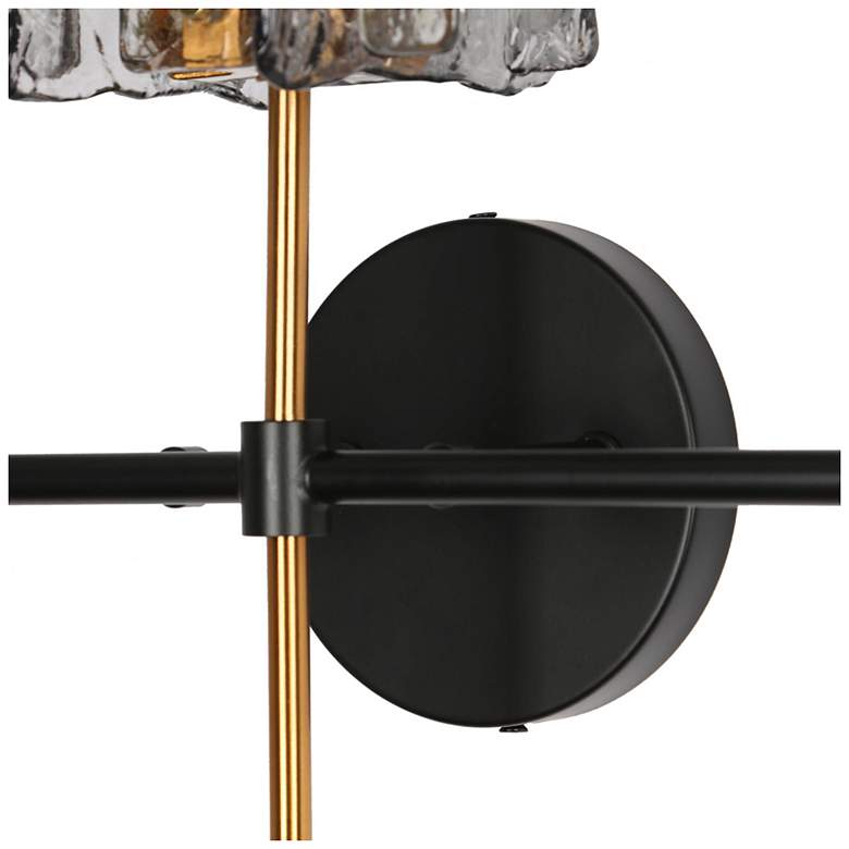 Image 3 Nalyri 3-Light 21.6" Wide Black Brass Bath Light more views