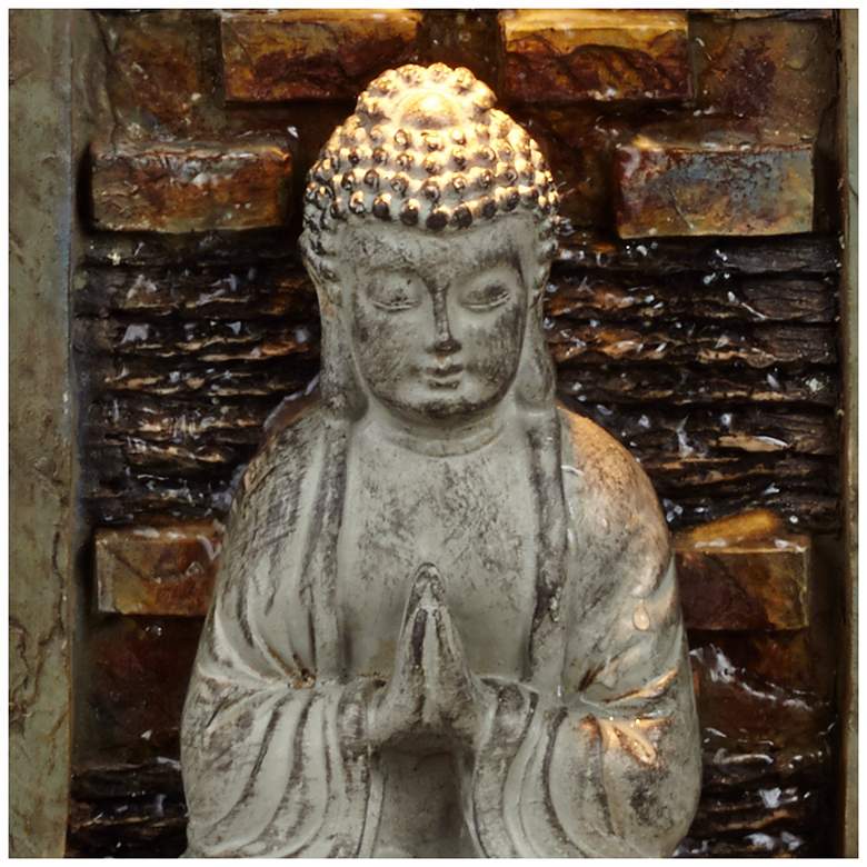 Image 5 Namaste Buddha 11 1/2 inch High Indoor Table Fountain more views