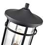 6_Namath 17 1/4" High Textured Black Outdoor Post Light more views
