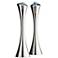 Nambe Aquila Set of 2 Candlestick Taper Candle Holders