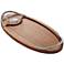Nambe Braid 2-Piece Serving Board and Dipping Bowl Set