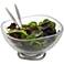 Nambe Braid 4-Piece Glass Salad Bowl and Servers Set