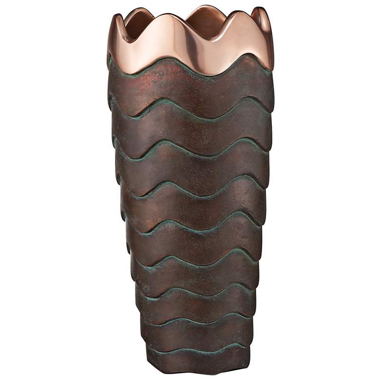 Image 1 Nambe Copper Canyon Metal Vase
