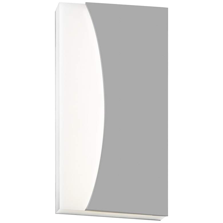 Image 1 Nami 14 1/4" High Textured Gray LED Outdoor Wall Light