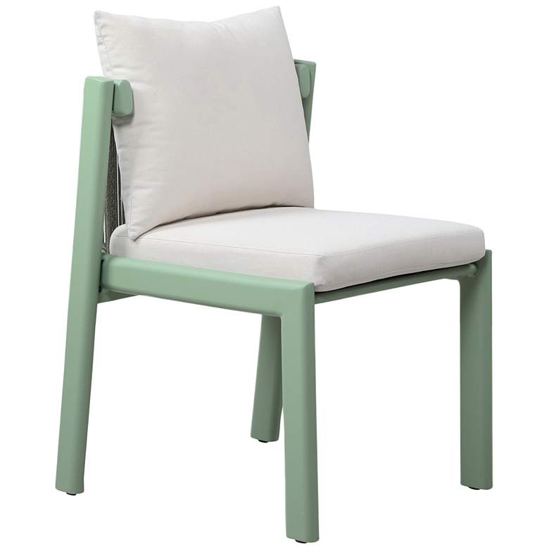 Image 1 Nancy Cream Fabric Outdoor Dining Chair