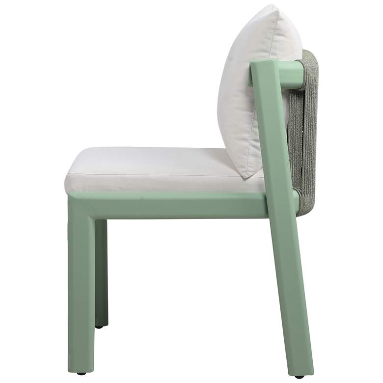 Image 6 Nancy Cream Fabric Outdoor Dining Chair more views