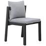 Nancy Gray Fabric Outdoor Dining Chair