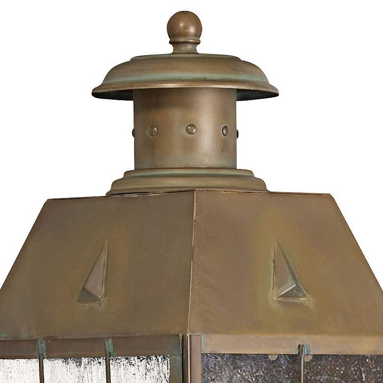 Image 3 Nantucket 16 3/4" High Aged Brass 2-Light Outdoor Wall Light more views
