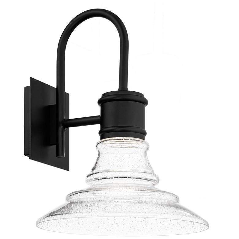 Image 1 Nantucket 16 inchH x 12 inchW 1-Light Outdoor Wall Light in Black