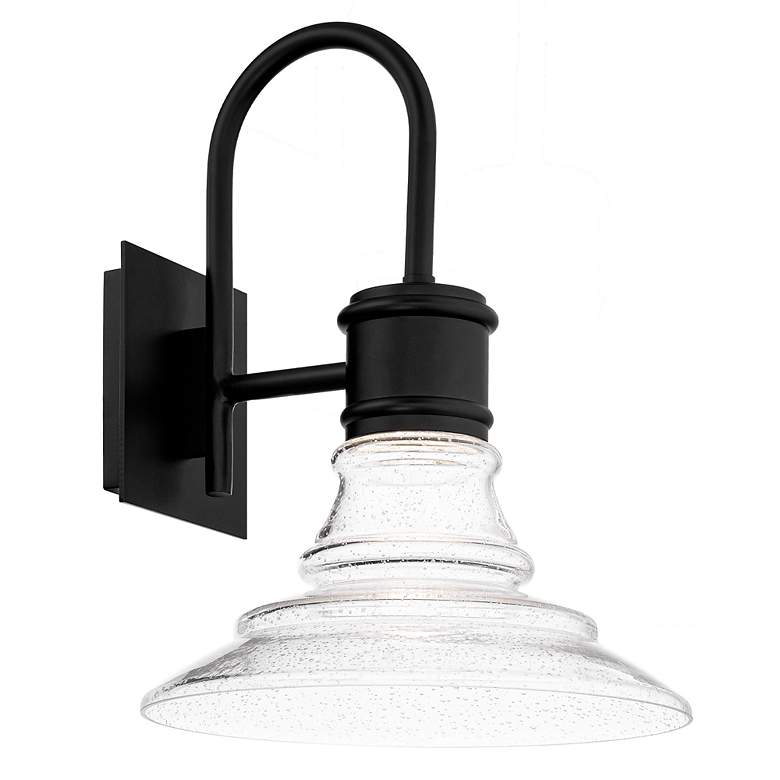 Image 1 Nantucket 16"H x 12"W 1-Light Outdoor Wall Light in Black