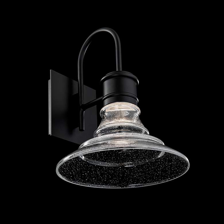 Image 4 Nantucket 16"H x 12"W 1-Light Outdoor Wall Light in Black more views