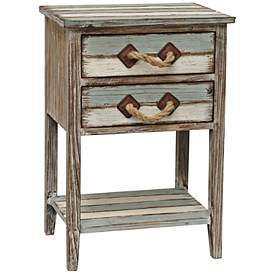 Image1 of Nantucket 18" Wide Weathered Wood Accent Table