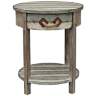 Nantucket 20" Wide Weathered Wood Round Accent Table