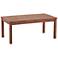 Nantucket 42" Wide Dark Natural Wood Outdoor Coffee Table