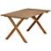 Nantucket 61" Wide Natural Wood Outdoor Picnic Table