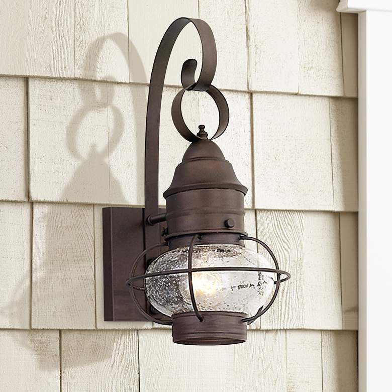 Image 1 Nantucket Collection 17 1/2" High Nautical Lantern Outdoor Wall Light