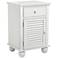 Nantucket Louvered Door White Accent Table