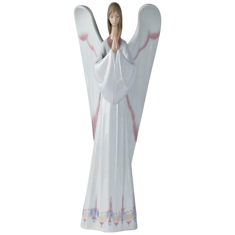 Image 1 Nao An Angel&#39;s Prayer 12 1/4 inchH Porcelain Sculpture