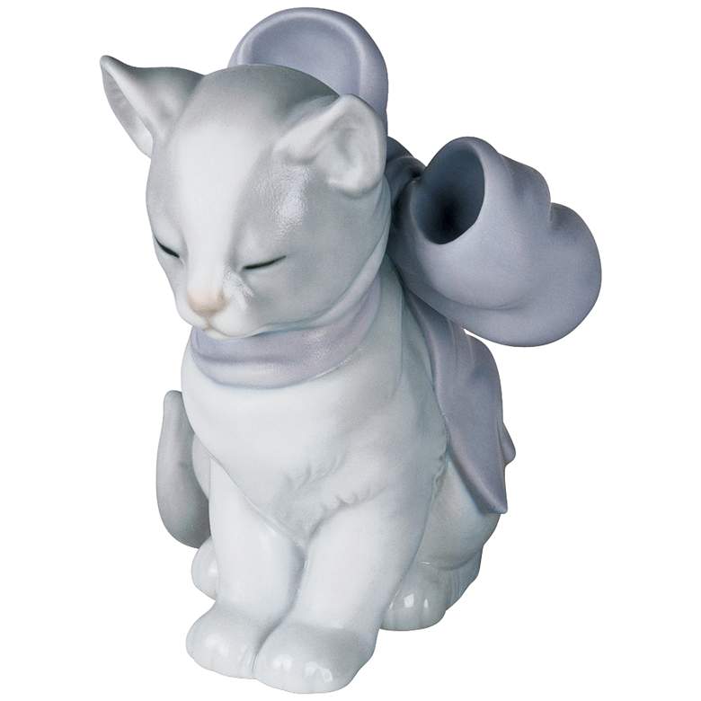 Image 1 Nao Kitty Present 4 inch High Porcelain Sculpture