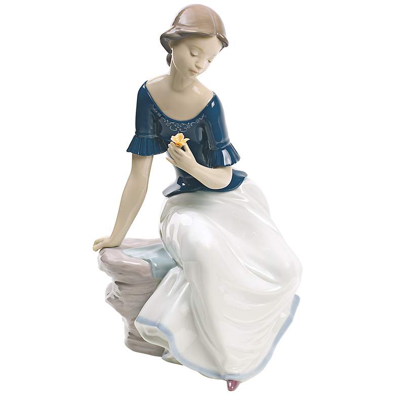 Image 1 Nao Spring Reflections 11 inch High Porcelain Sculpture