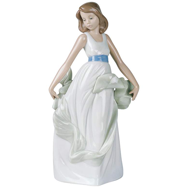 Image 1 Nao Walking on Air 10 3/4 inchH Porcelain Sculpture