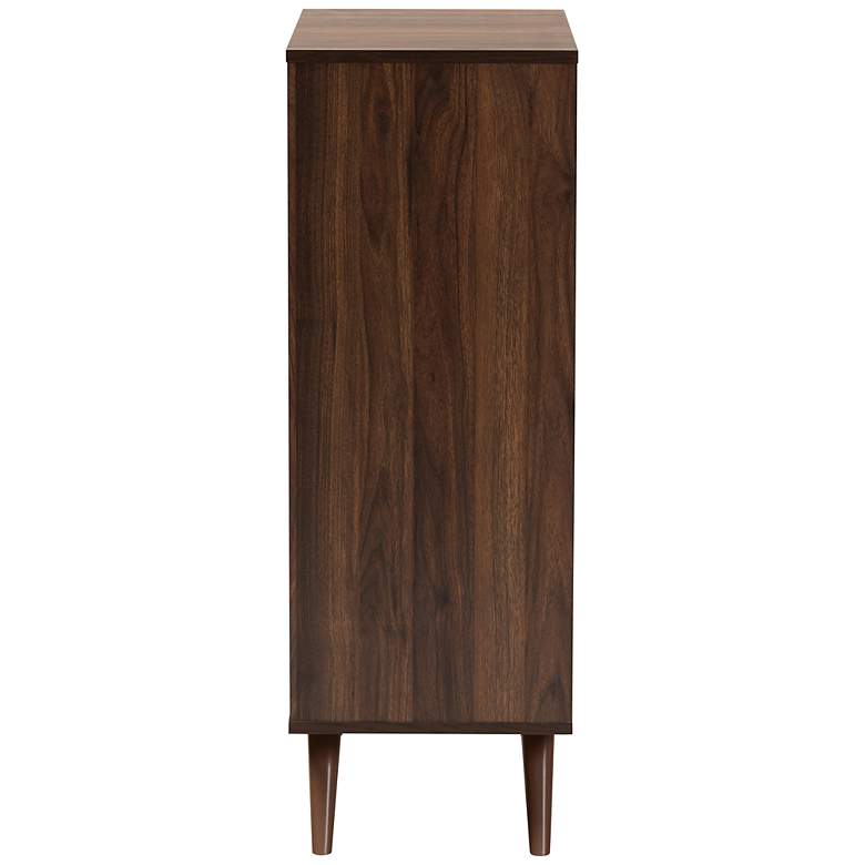 Image 7 Naoki 23 1/2" Wide Gray Walnut Wood 2-Door Shoe Cabinet more views