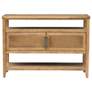 2_Naomi 47 3/4" Wide Toasted Almond 2-Door Console Table