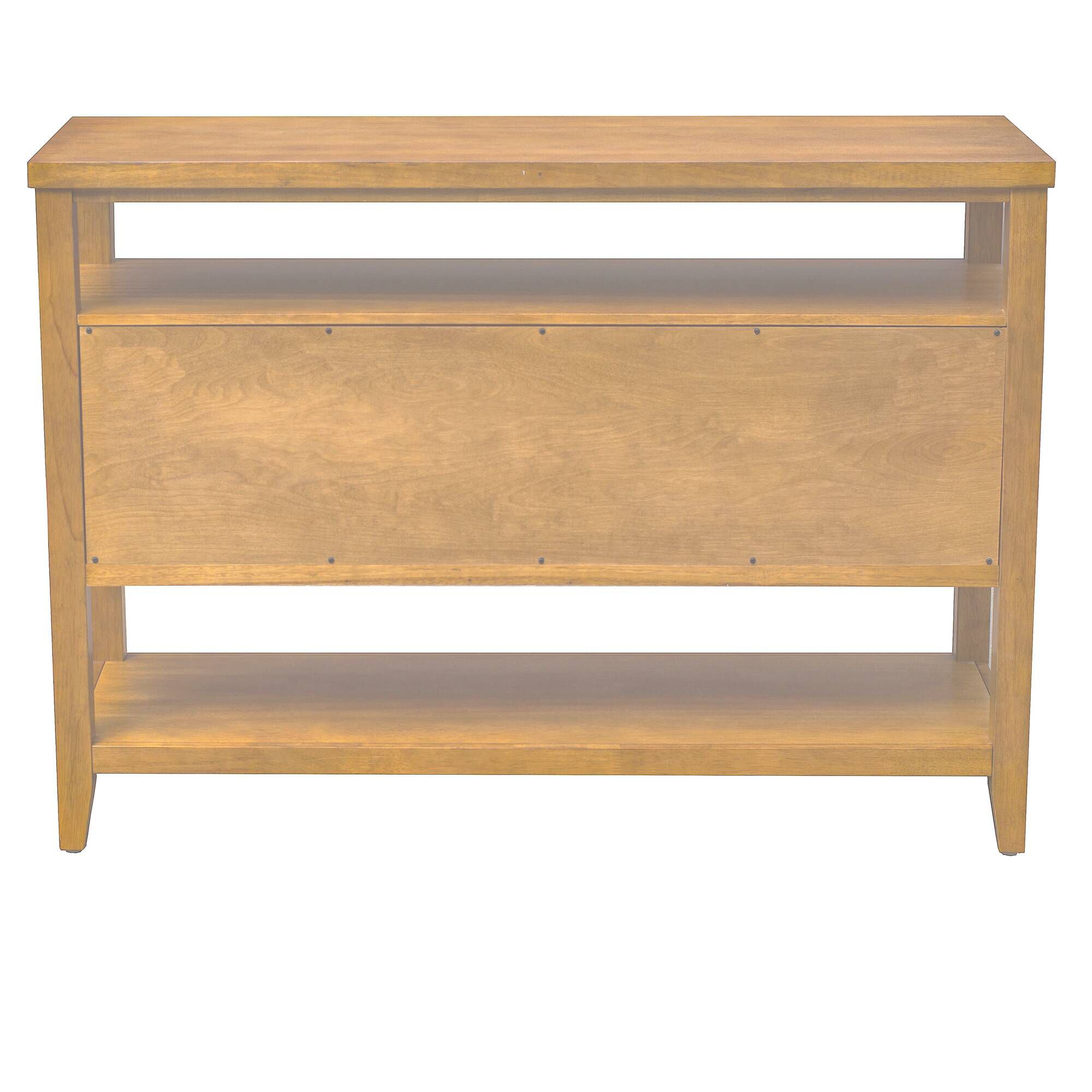Image 6 Naomi 47 3/4" Wide Toasted Almond 2-Door Console Table more views