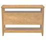 6_Naomi 47 3/4" Wide Toasted Almond 2-Door Console Table more views