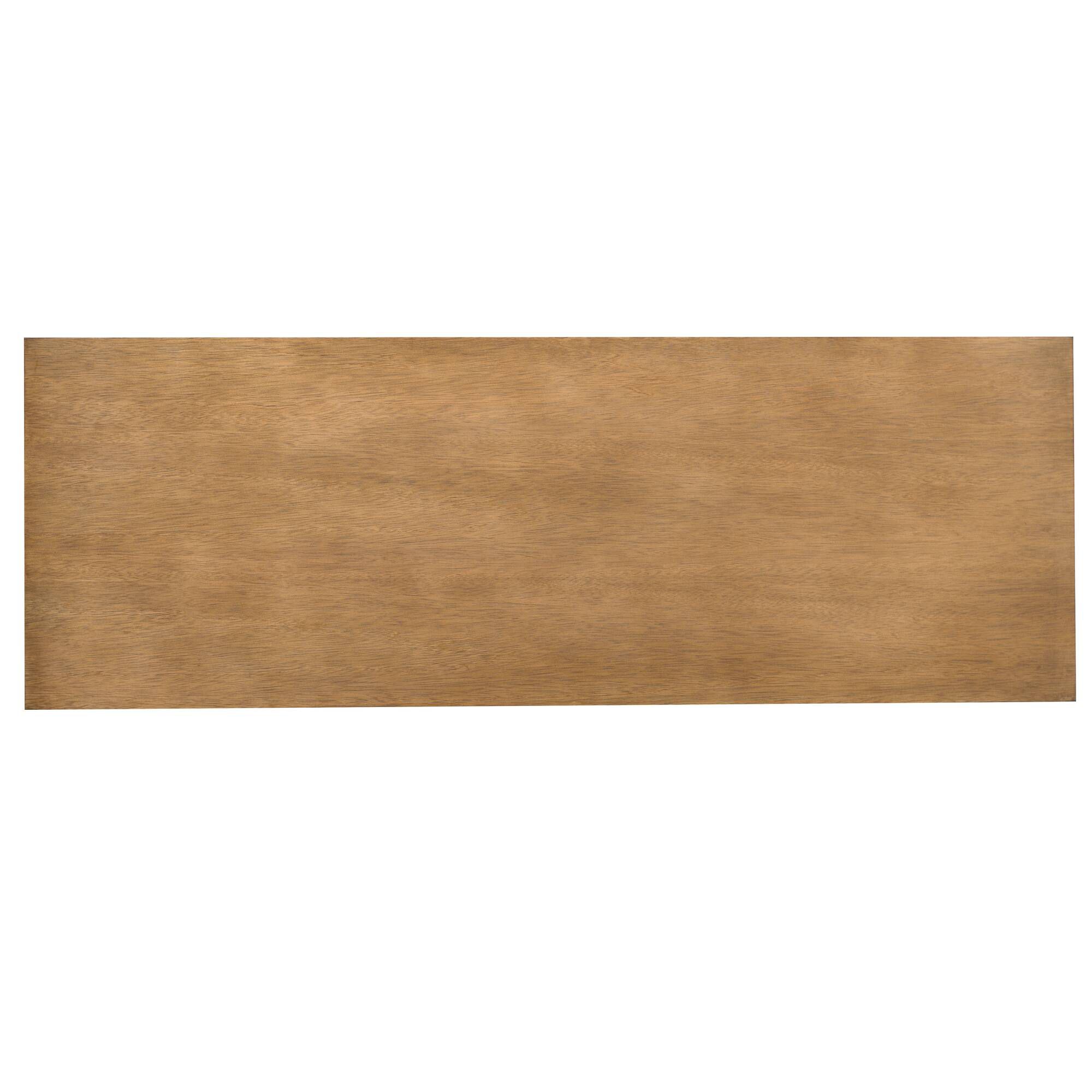 Image 7 Naomi 47 3/4" Wide Toasted Almond 2-Door Console Table more views