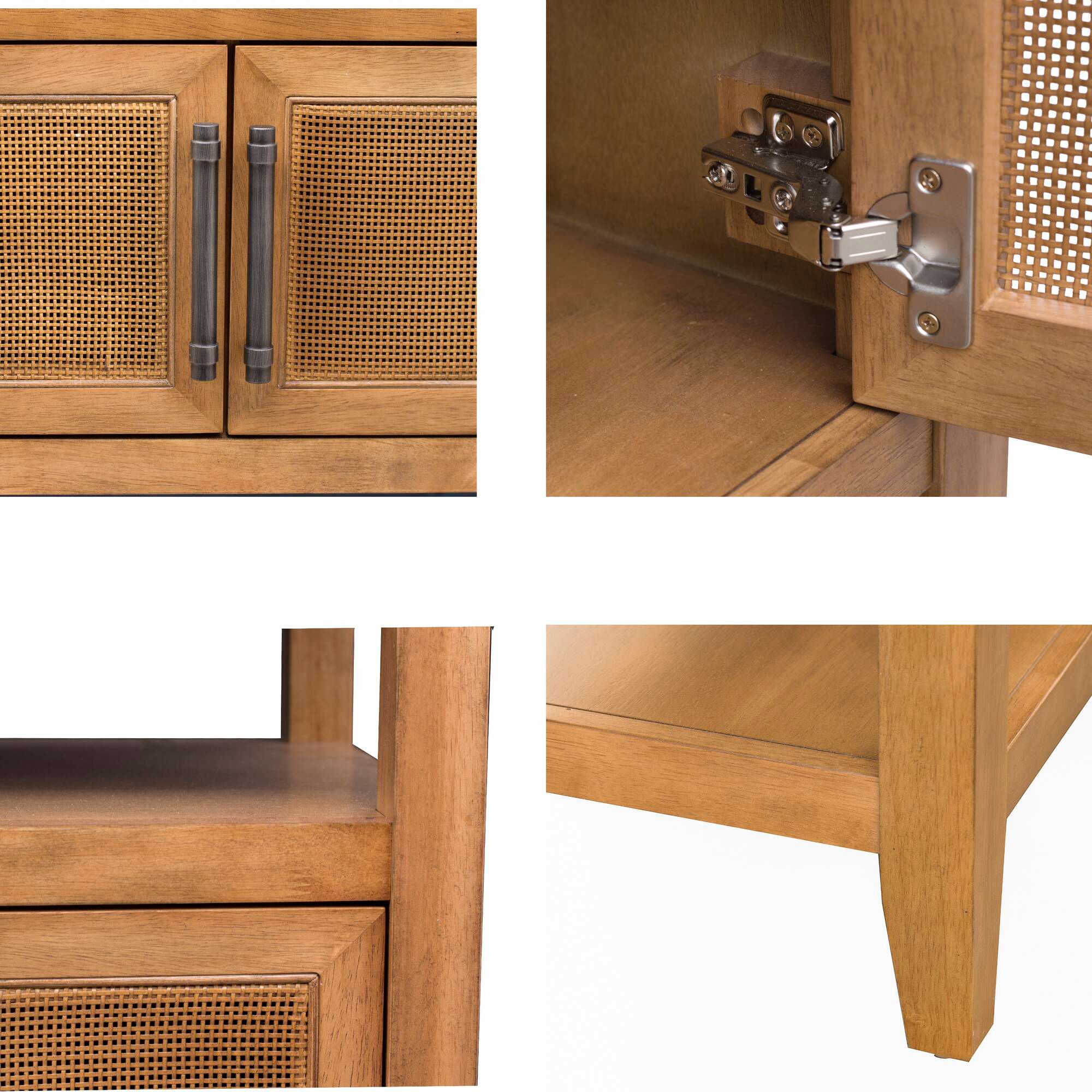 Naomi 47 3/4" Wide Toasted Almond 2-Door Console Table