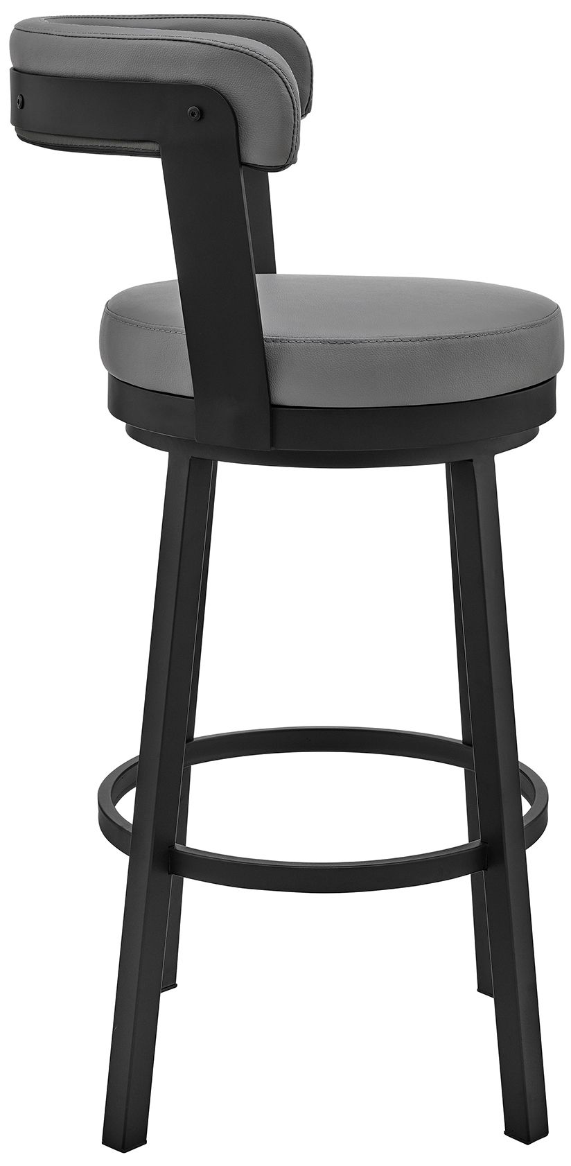 Image 4 Naomi and Bryant 4 Pc Counter Height Dining Set in Black Metal and Glass more views