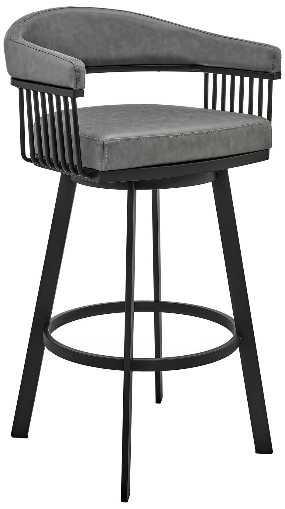 Image 3 Naomi and Chelsea 4 Pc Counter Height Dining Set in Black Metal and Glass more views