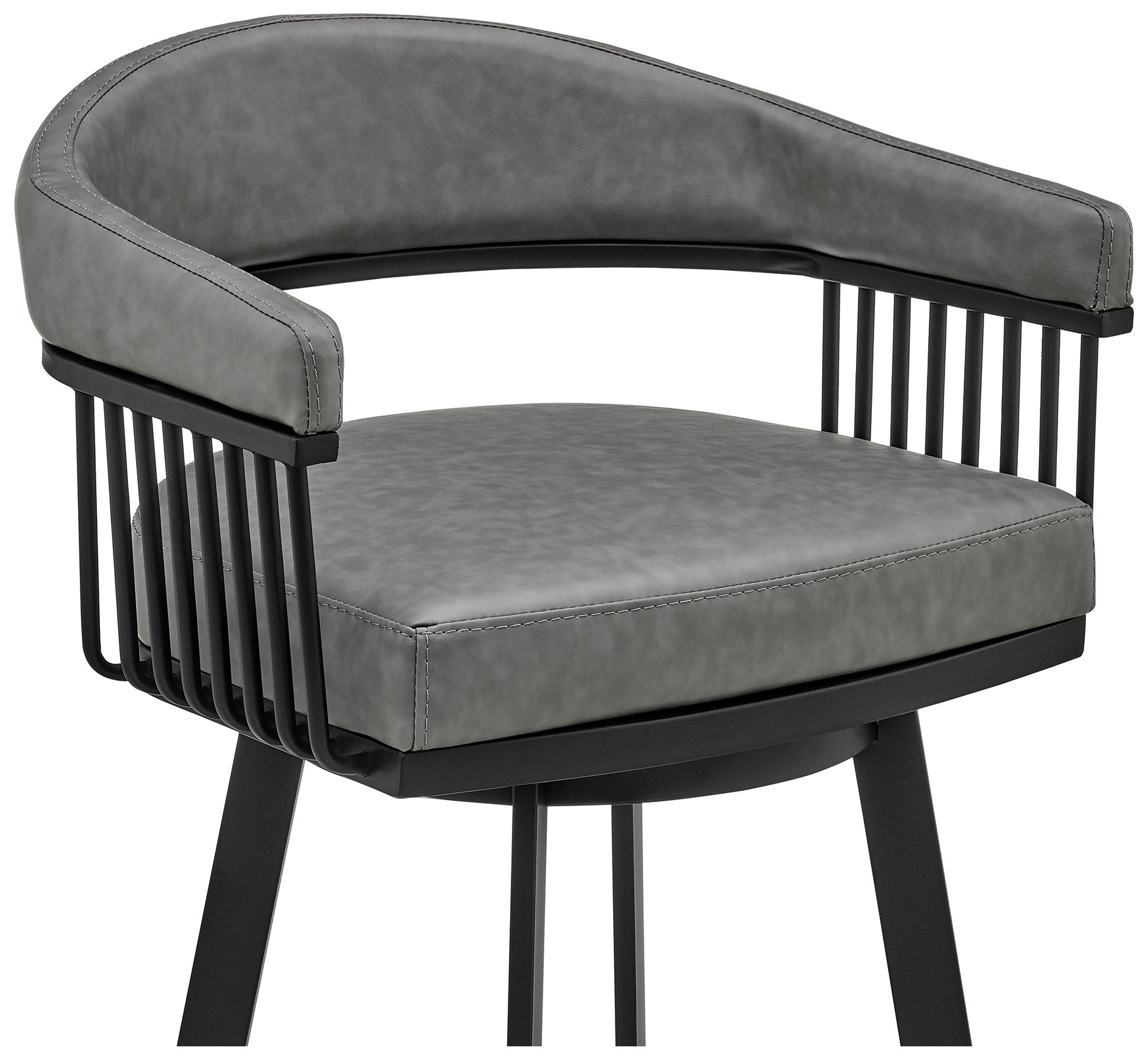 Image 7 Naomi and Chelsea 4 Pc Counter Height Dining Set in Black Metal and Glass more views