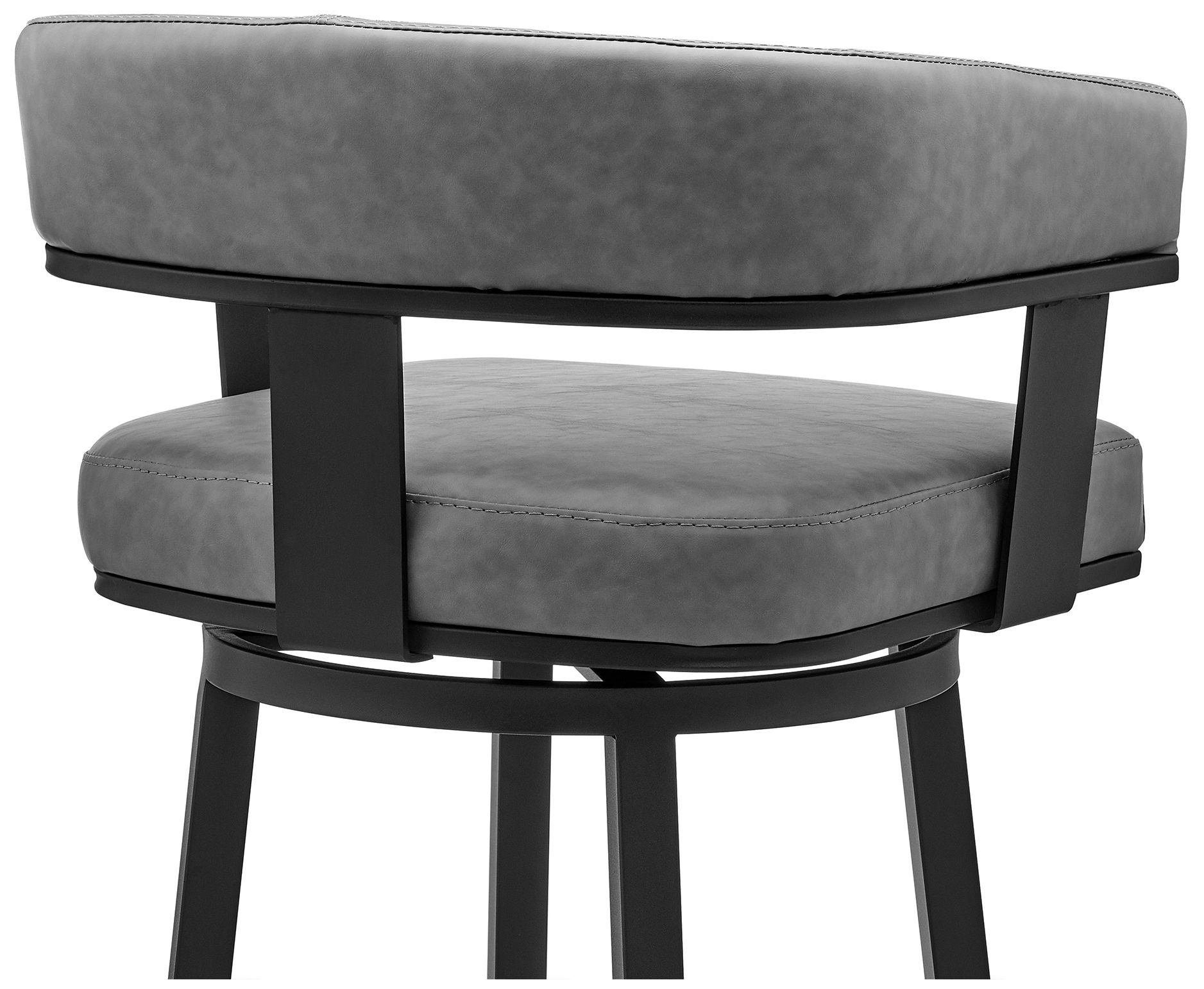 Image 7 Naomi and Lorin 3 Pc Counter Height Dining Set in Black Metal and Glass more views