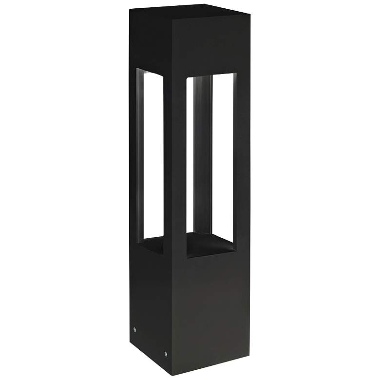 Image 1 Napa 24" High Black Square LED Landscape Bollard Light
