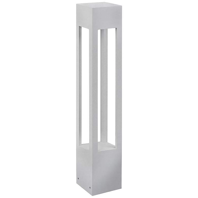 Image 1 Napa 36" High Brushed Nickel LED Landscape Bollard Light