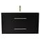 Napa 36" Wide Black Wall-Mounted Floating Bathroom Vanity