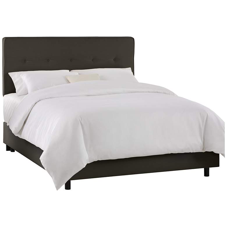 Image 1 Napa Charcoal Queen Five Button Bed